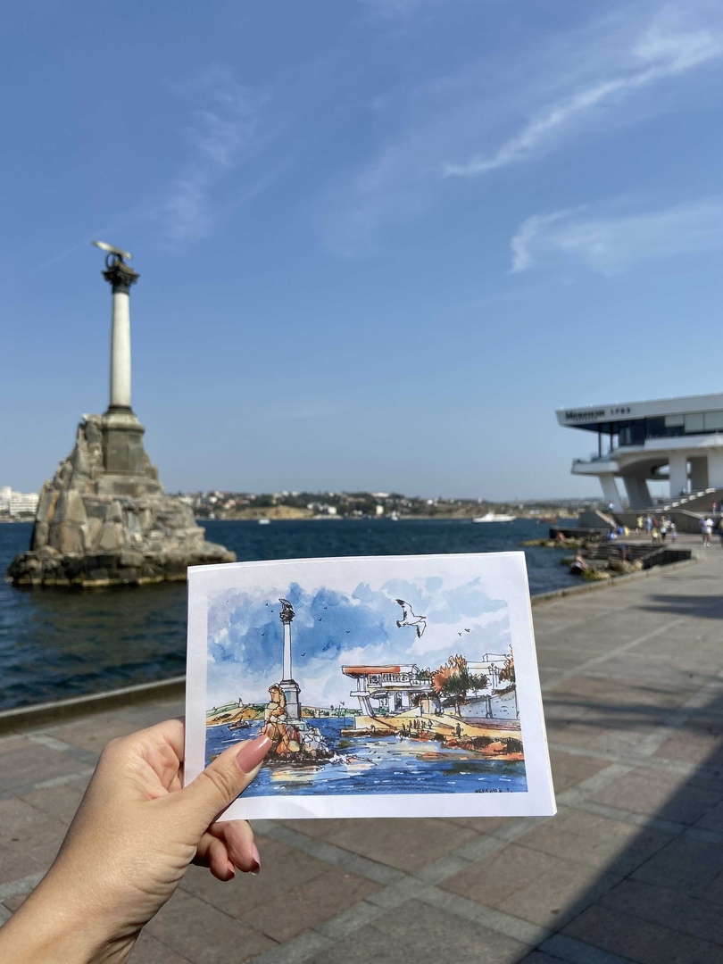 Интересные места в Севастополе: Памятник затопленным кораблям
